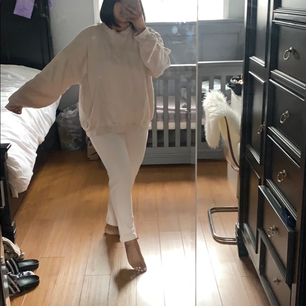 Matching Nude Crewneck & Pant Set